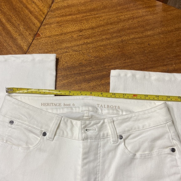 Talbots white stretch jeans - Picture 4 of 9